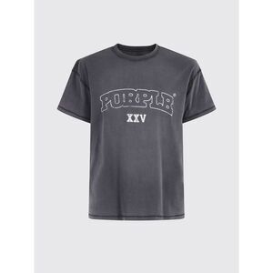 Purple T-Shirt Men Black